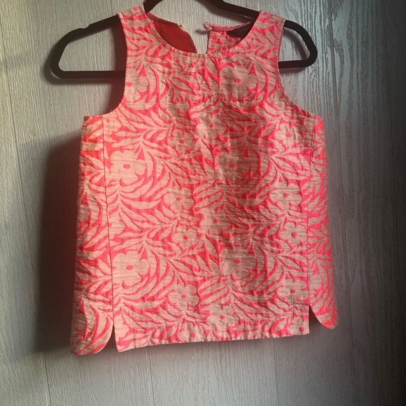 J. Crew Plumeria Floral Jacquard Blouse Size 0 - Picture 3 of 4